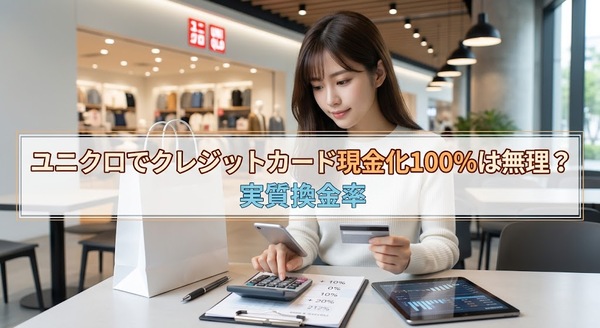 ユニクロでクレジットカード現金化100%は無理？実質換金率